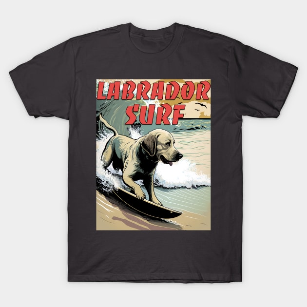Labrador Surf T-Shirt by Sofiia Golovina